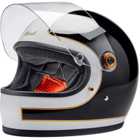 BILTWELL Gringo S Helmet Gloss White/Black Tracker XS 1003566501