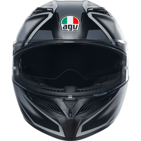 AGV K3 Helmet Compound Matte Black/Gray Small 2118381004008S