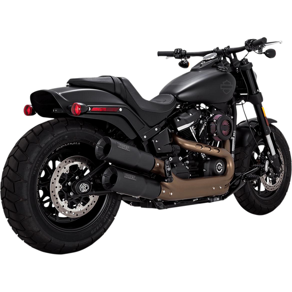 VANCE & HINES Black Hi-Output Mufflers 46547