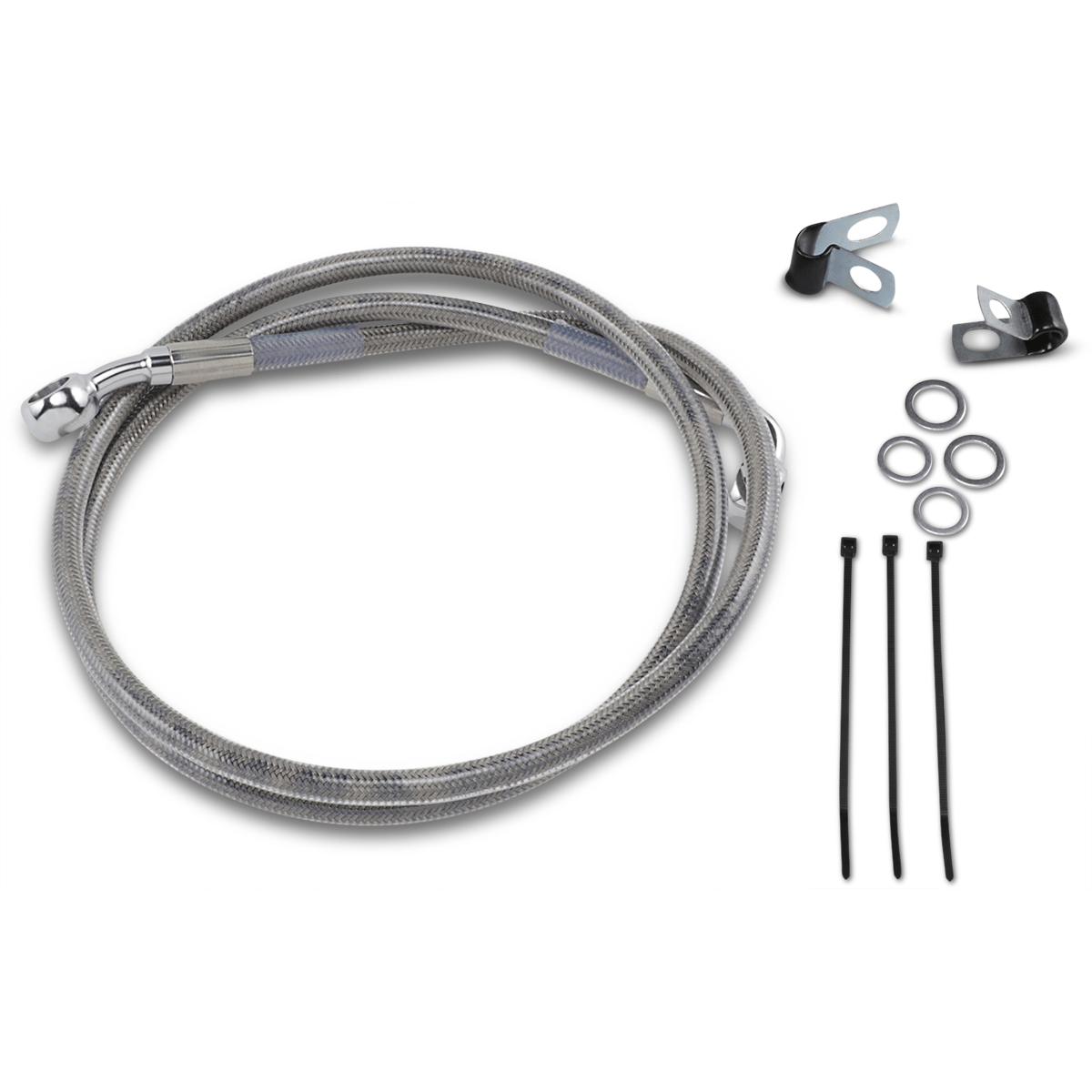 DRAG SPECIALTIES Brake Line Front +2" Stainless Steel