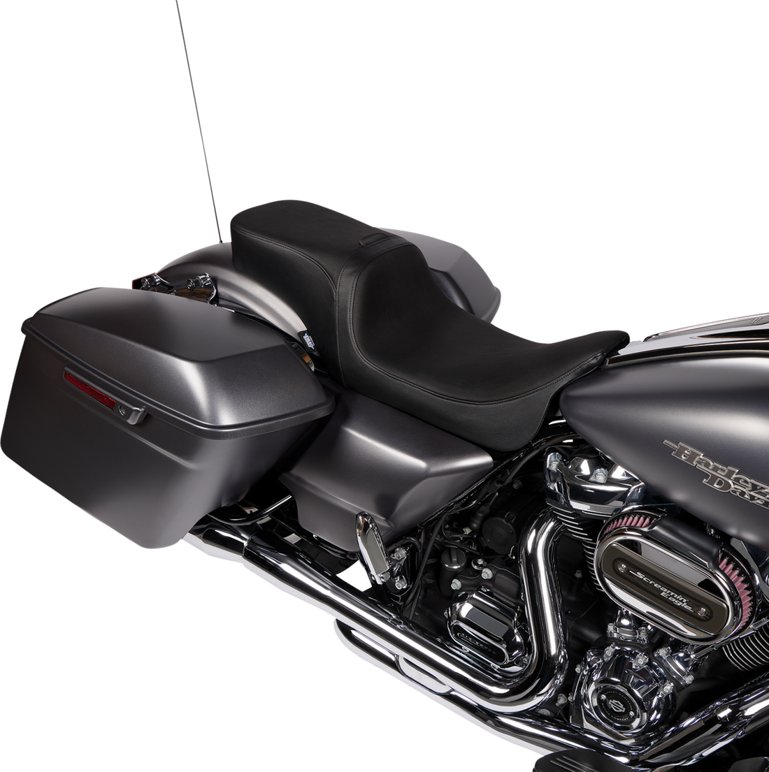 DRAG SPECIALTIES Predator 2-Up Seat Vinyl Smooth w/o Backrest FLH/FLTR '08-'23