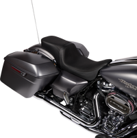 DRAG SPECIALTIES Predator 2-Up Seat Vinyl Smooth w/o Backrest FLH/FLTR '08-'23