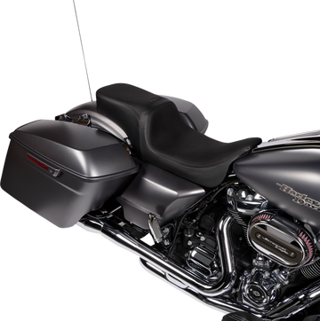 DRAG SPECIALTIES Predator 2-Up Seat Vinyl Smooth w/o Backrest FLH/FLTR '08-'23