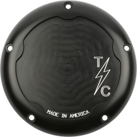 THRASHIN SUPPLY CO. M8 Derby Cover Dished Black TSC30164