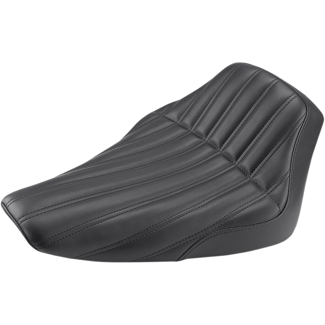 SADDLEMEN Knuckle Solo Seat Ribbed Black FLS 812260023