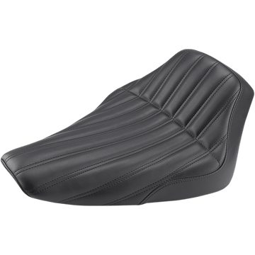 SADDLEMEN Knuckle Solo Seat Ribbed Black FLS 812260023