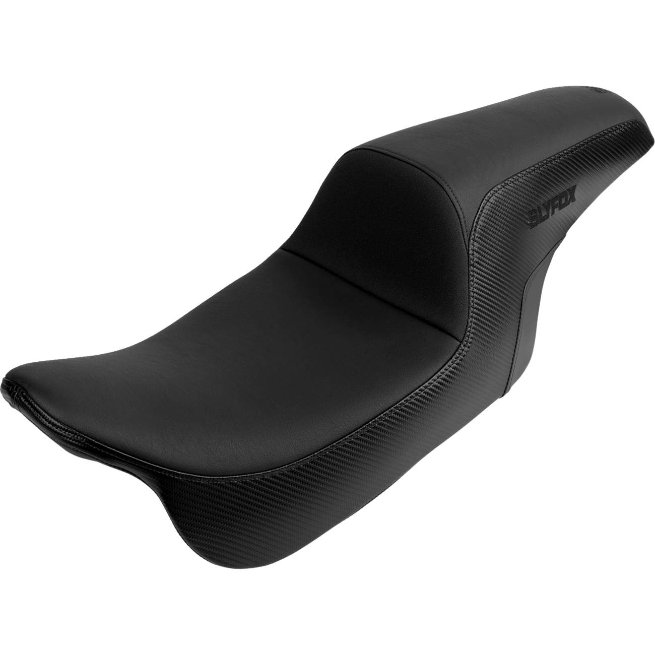 SLYFOX Slyfox Seat Black Logo Smooth Vinyl Carbon Fiber FL '08-'23 08011614