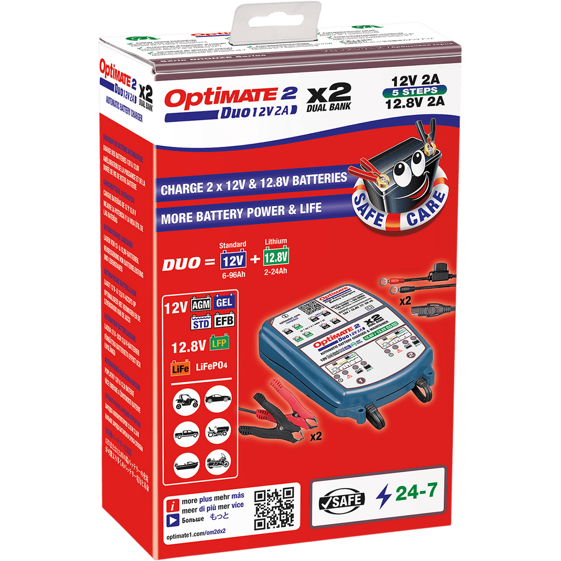 TECMATE Battery Charger/Maintainer 2-Bank TM571