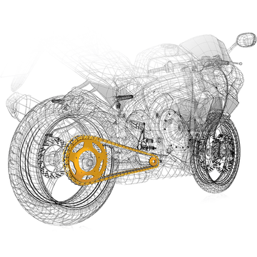 REGINA Chain and Sprocket Kit Kawasaki KLR650 '90-'17