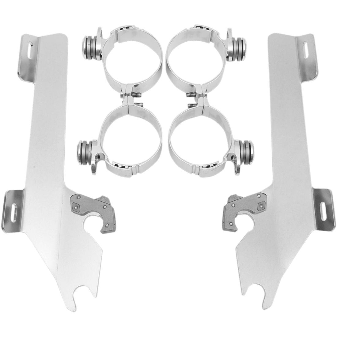 MEMPHIS SHADES Batwing Trigger Lock Mounting Kit VTX 1800 Polished MEK1903