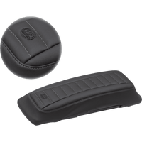 MUSTANG Saddlebag Lid Covers Black/Gunmetal Gray '93-'13 FL 77637GM