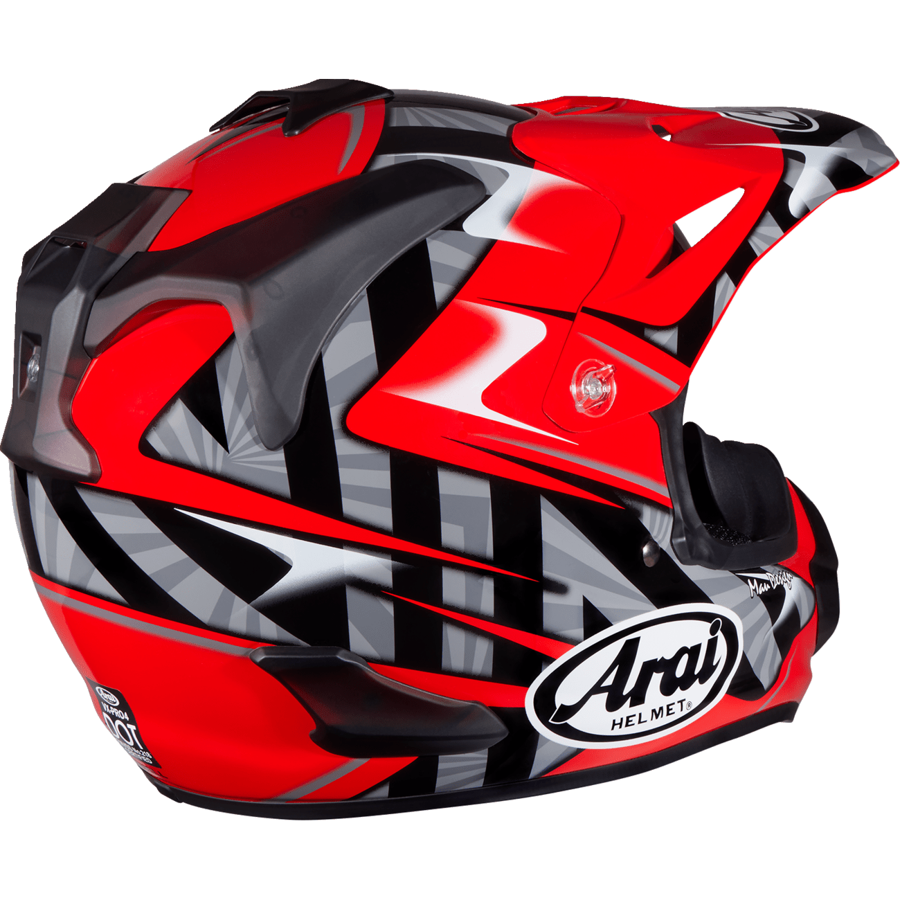 ARAI HELMETS VX-Pro4 Helmet Scoop Red Small