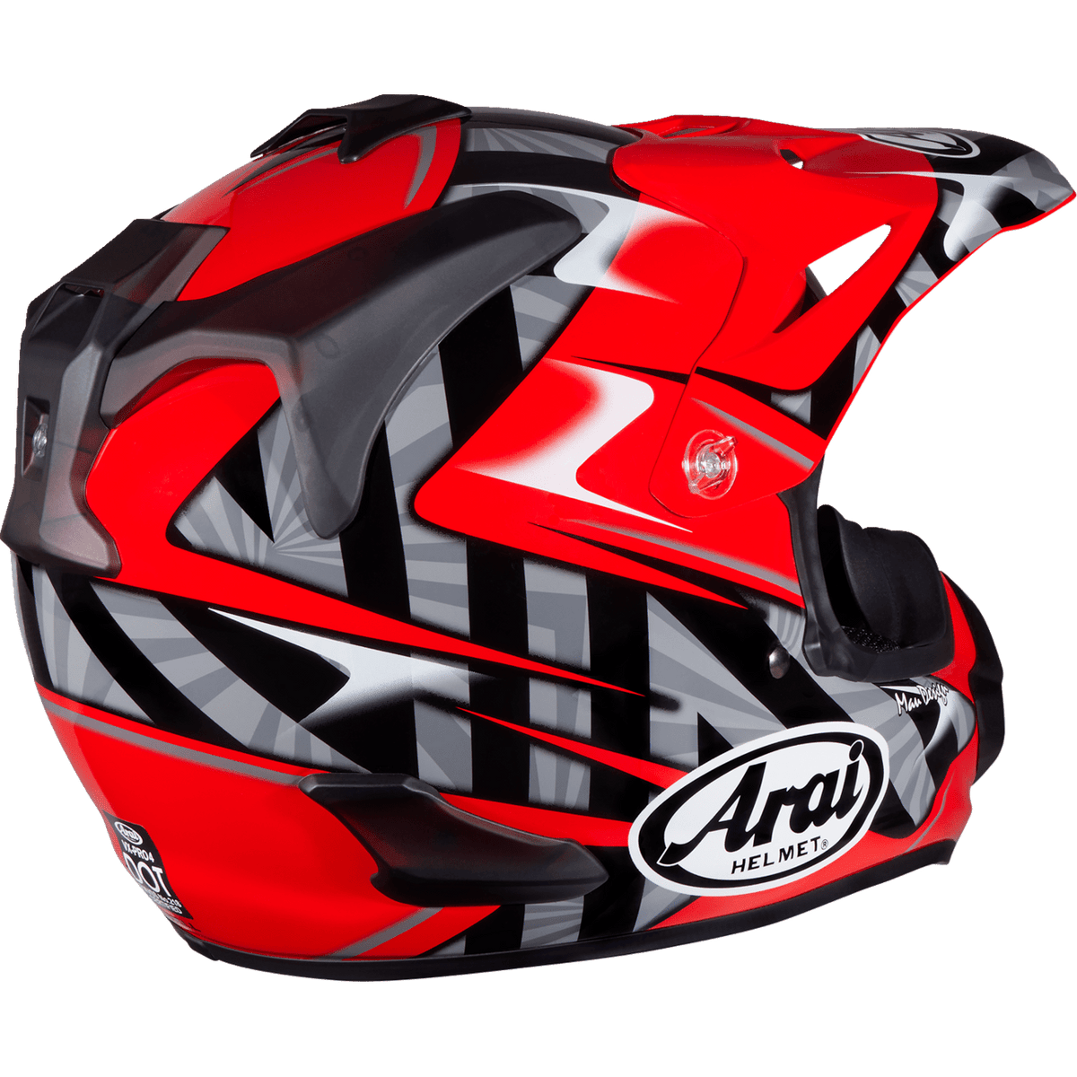 ARAI HELMETS VX-Pro4 Helmet Scoop Red Large