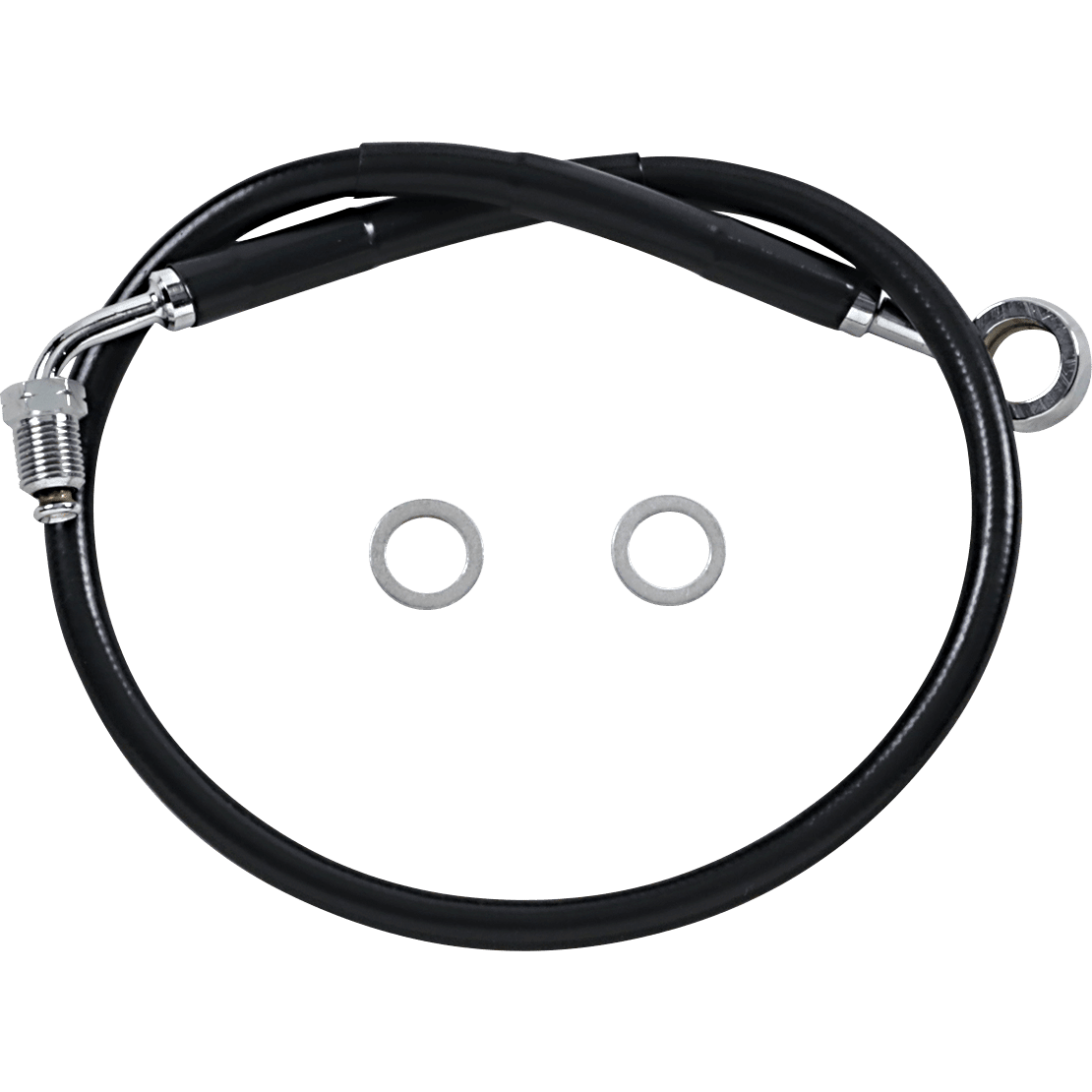 DRAG SPECIALTIES Brake Line Front Upper Black