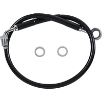 DRAG SPECIALTIES Brake Line Front Upper Black