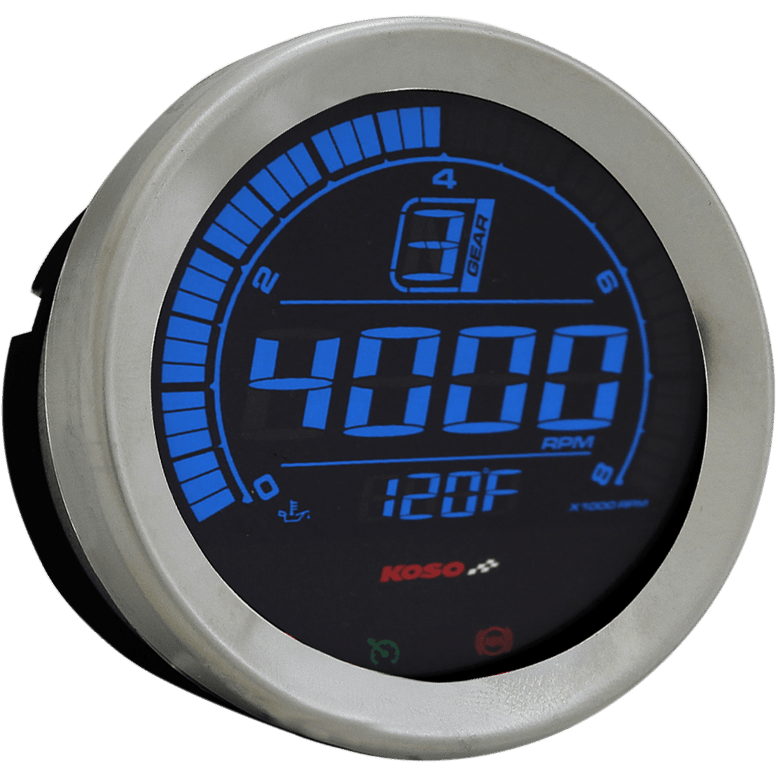 KOSO NORTH AMERICA 4" Tachometer Chrome BA051100