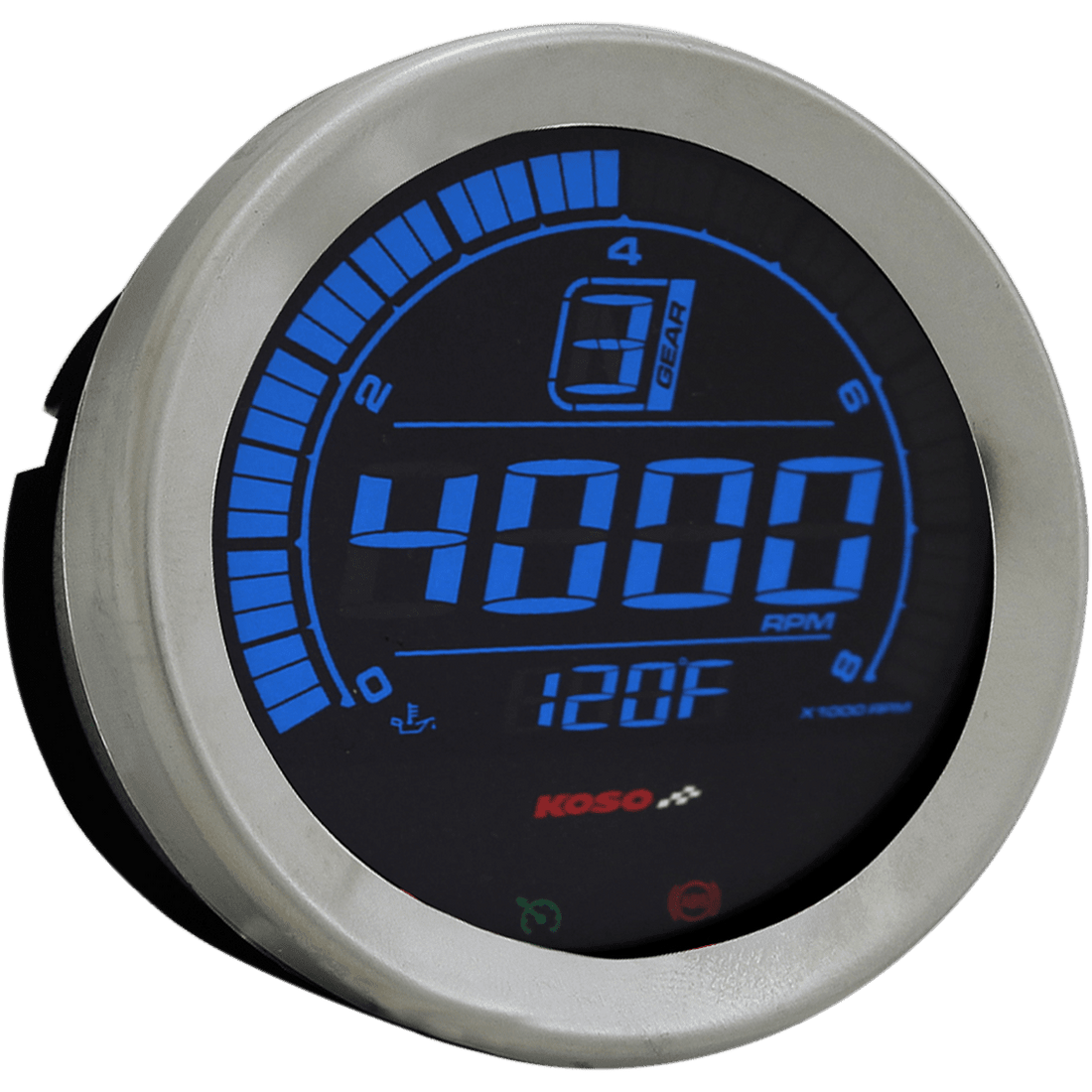 KOSO NORTH AMERICA 4" Tachometer Chrome BA051100