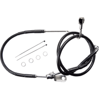 DRAG SPECIALTIES Brake Line Rear Non-ABS Black