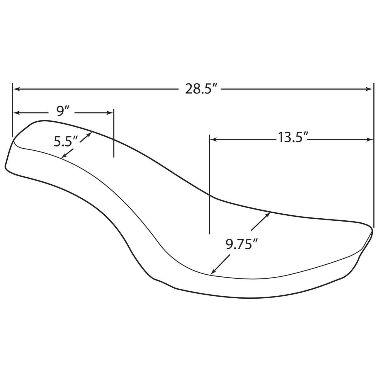 DRAG SPECIALTIES Spoon Seat Classic FX/FL '58-'84