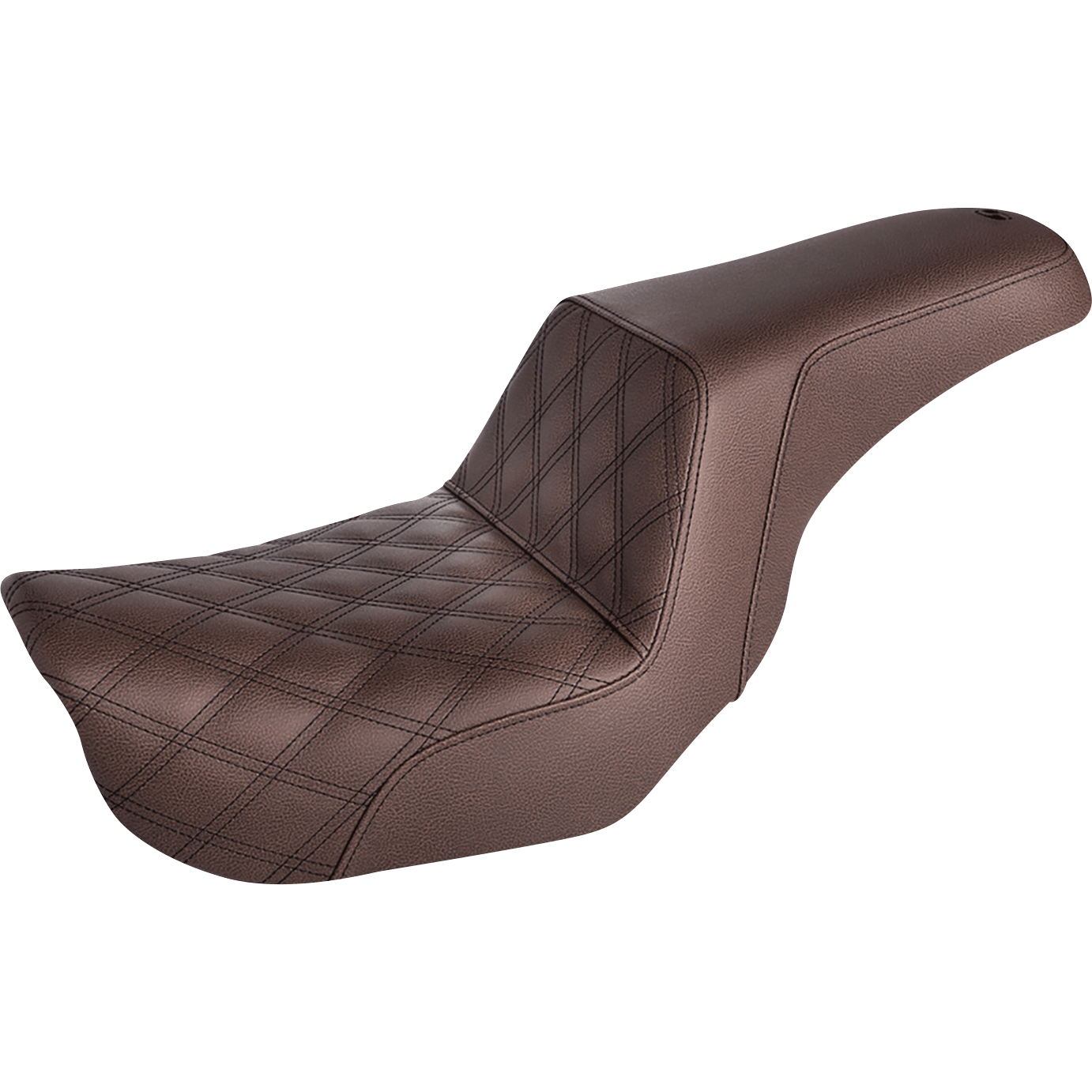 SADDLEMEN Step-Up Seat Front Lattice Stitch Brown FXD 80604172BR