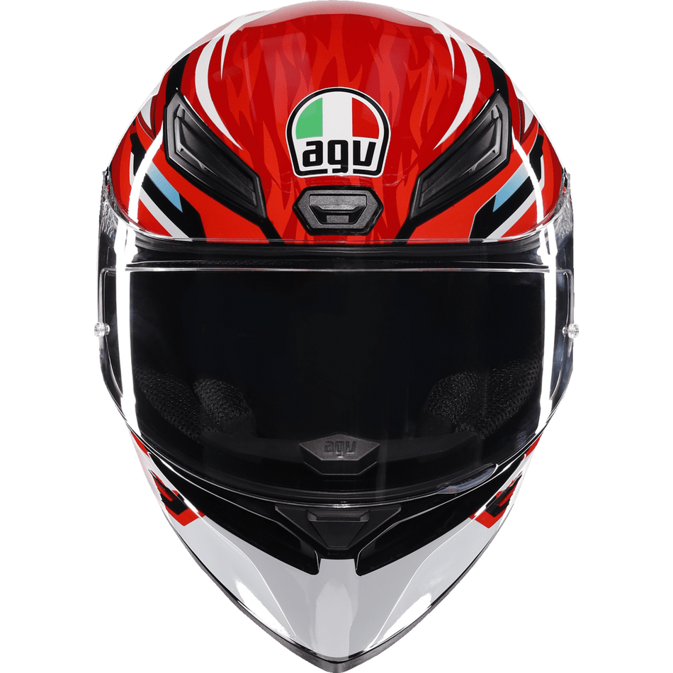 AGV K1 S Helmet Lion Black/Red/White Large 2118394003035L