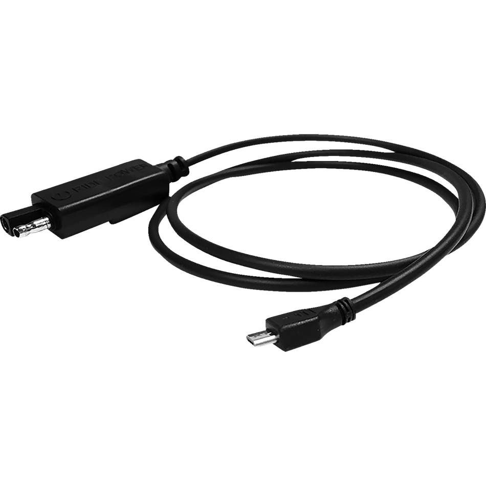 RidePower SAE to Micro USB Cable Charger Single-End 4'