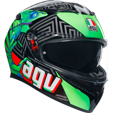 AGV K3 Helmet Kamaleon Black/Red/Green Small 2118381004013S