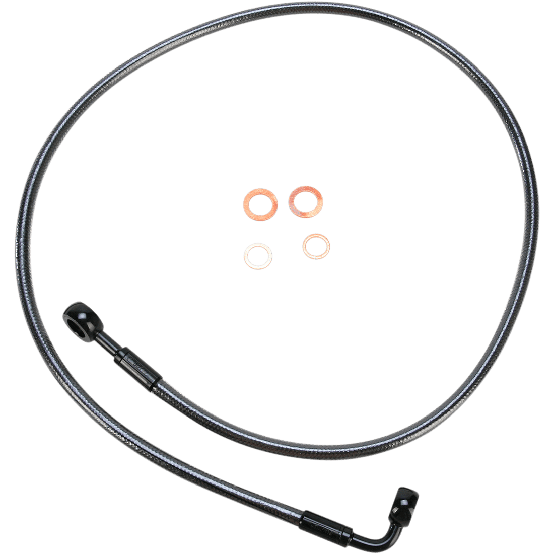 MAGNUM SHIELDING Brake Line 180/90° 38" Black Pearl 46438SW