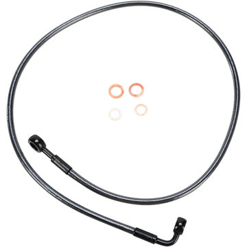 MAGNUM SHIELDING Brake Line 180/90° 38" Black Pearl 46438SW