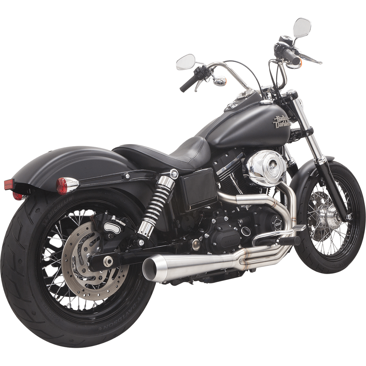 BASSANI XHAUST Road Rage 3 Exhaust Stainless '91-'17 Dyna 1D1SS