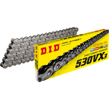 DID 530 VX3 Chain Natural 100 Links M530VX3X100ZB