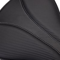 SADDLEMEN Dominator Pillion Pad Standard Reach Black w/ Gray Stitching FL/FX '06-'17 806120162