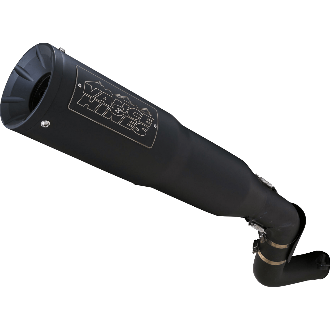 VANCE & HINES Adventure Hi-Output 450 Slip-On Muffler Black Stainless Steel 46533