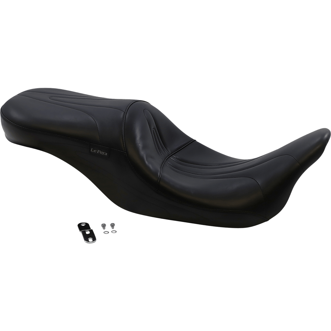 LE PERA Sorrento 2-Up Seat Stitched Black FL '08-'23 LK907