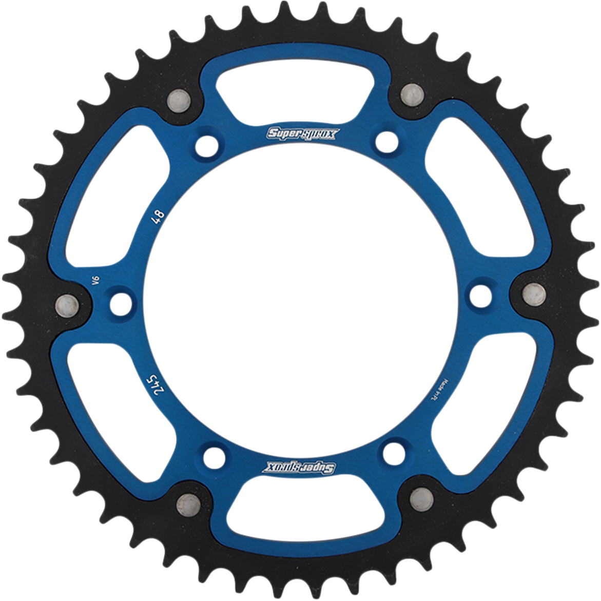 SUPERSPROX Stealth Rear Sprocket 48 Tooth Blue Yamaha RST24548BLU