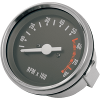 DRAG SPECIALTIES OE Style Tachometer Stainless Steel Bezel 2.75" Diameter