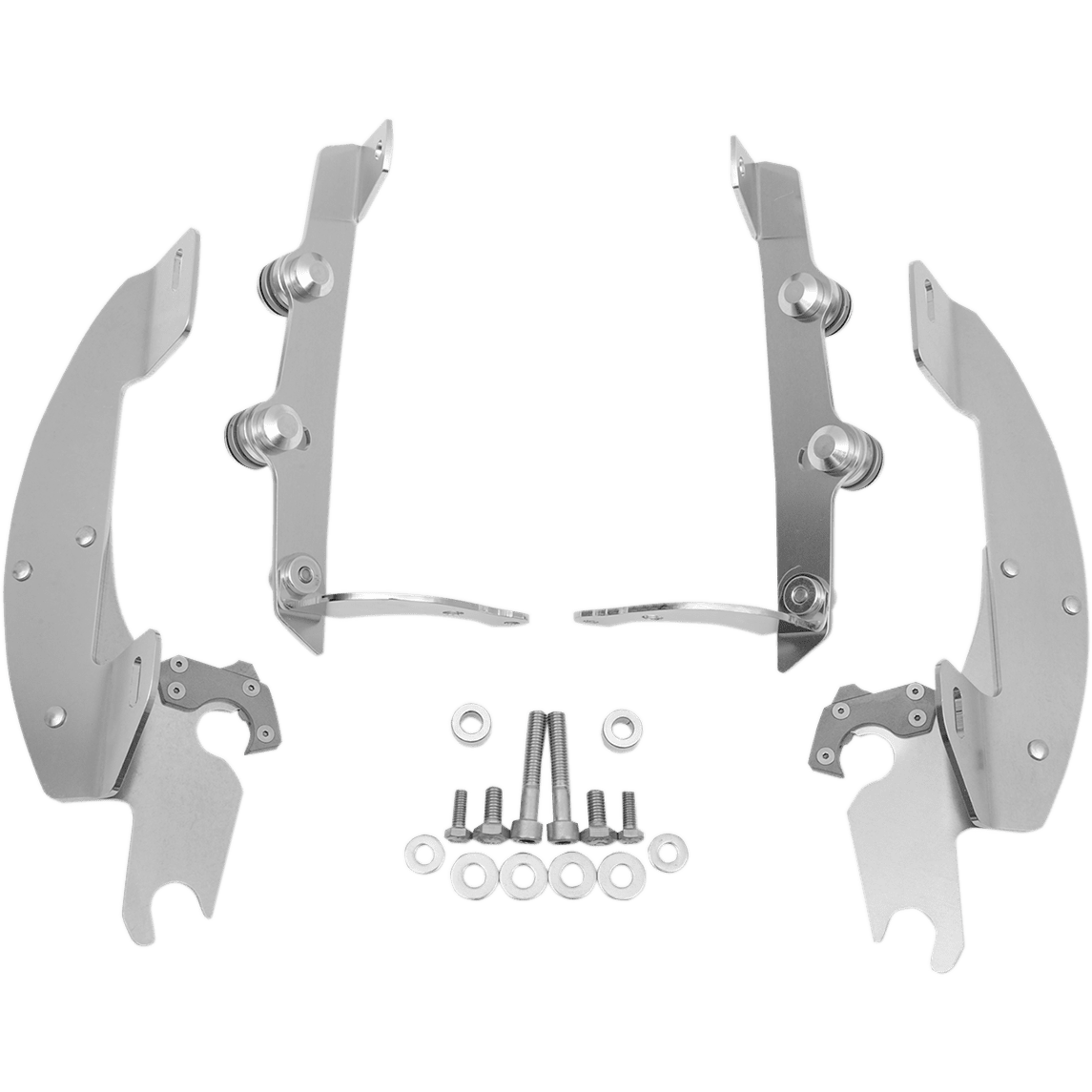 MEMPHIS SHADES Batwing Trigger Lock Mounting Kit Aero Polished MEK1908