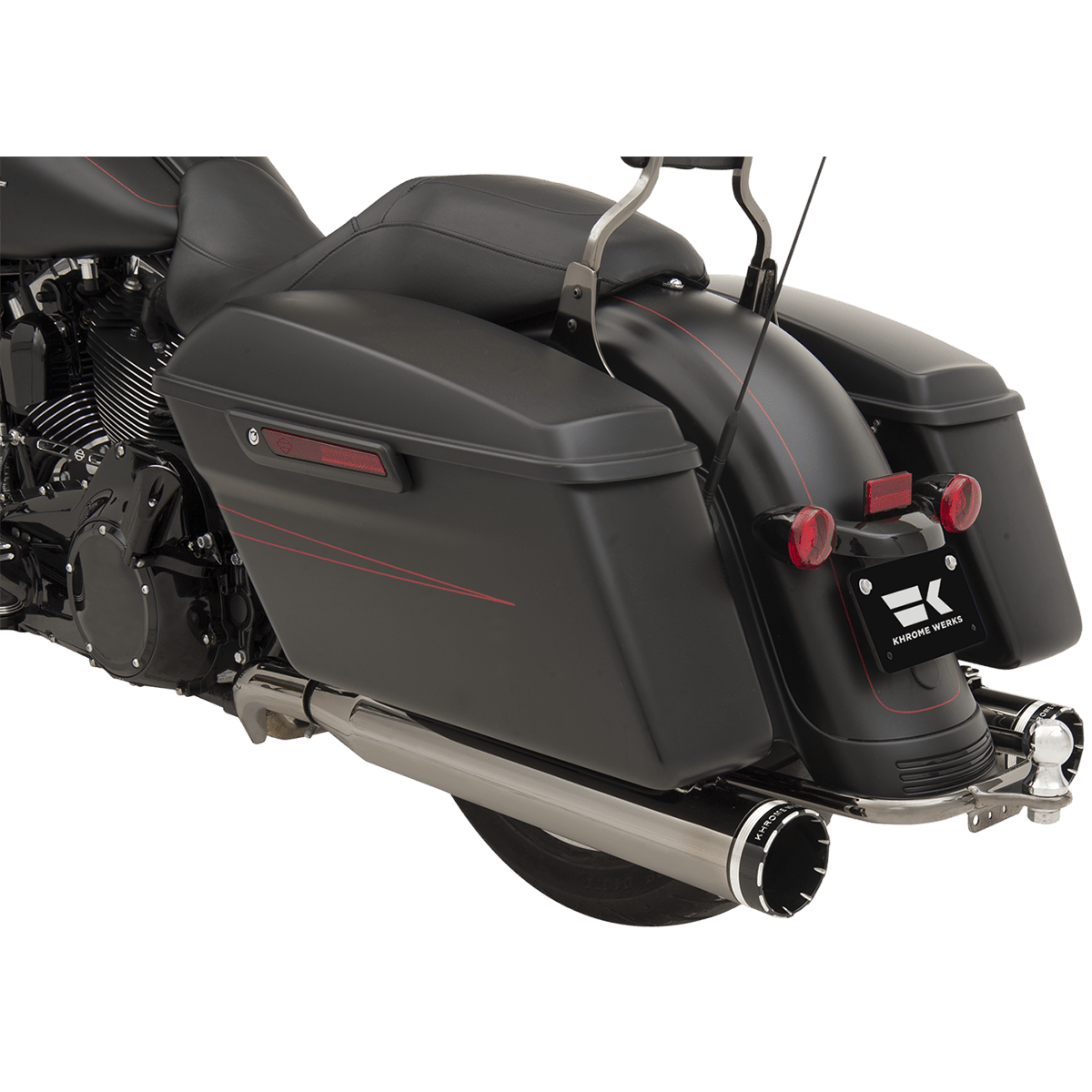 KHROME WERKS 2:2 Dominator Exhaust System Eclipse® '09-'16 FL With 4-1/2" Muffler 201830