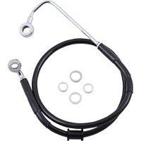 DRAG SPECIALTIES Brake Line Front Upper Black