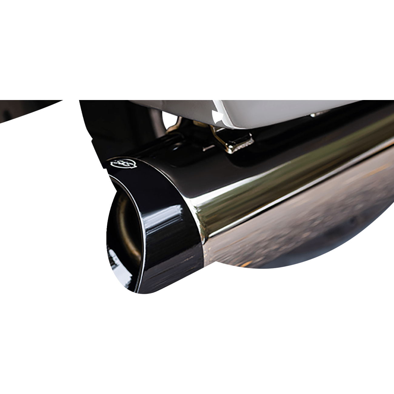 S&S CYCLE MK45 Slip-On Mufflers Lava Chrome 50-State 5501113