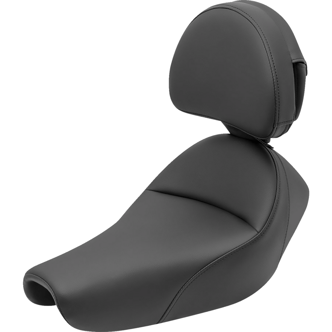 SADDLEMEN Heels Down Solo Seat With Backrest Plain Black 807110041