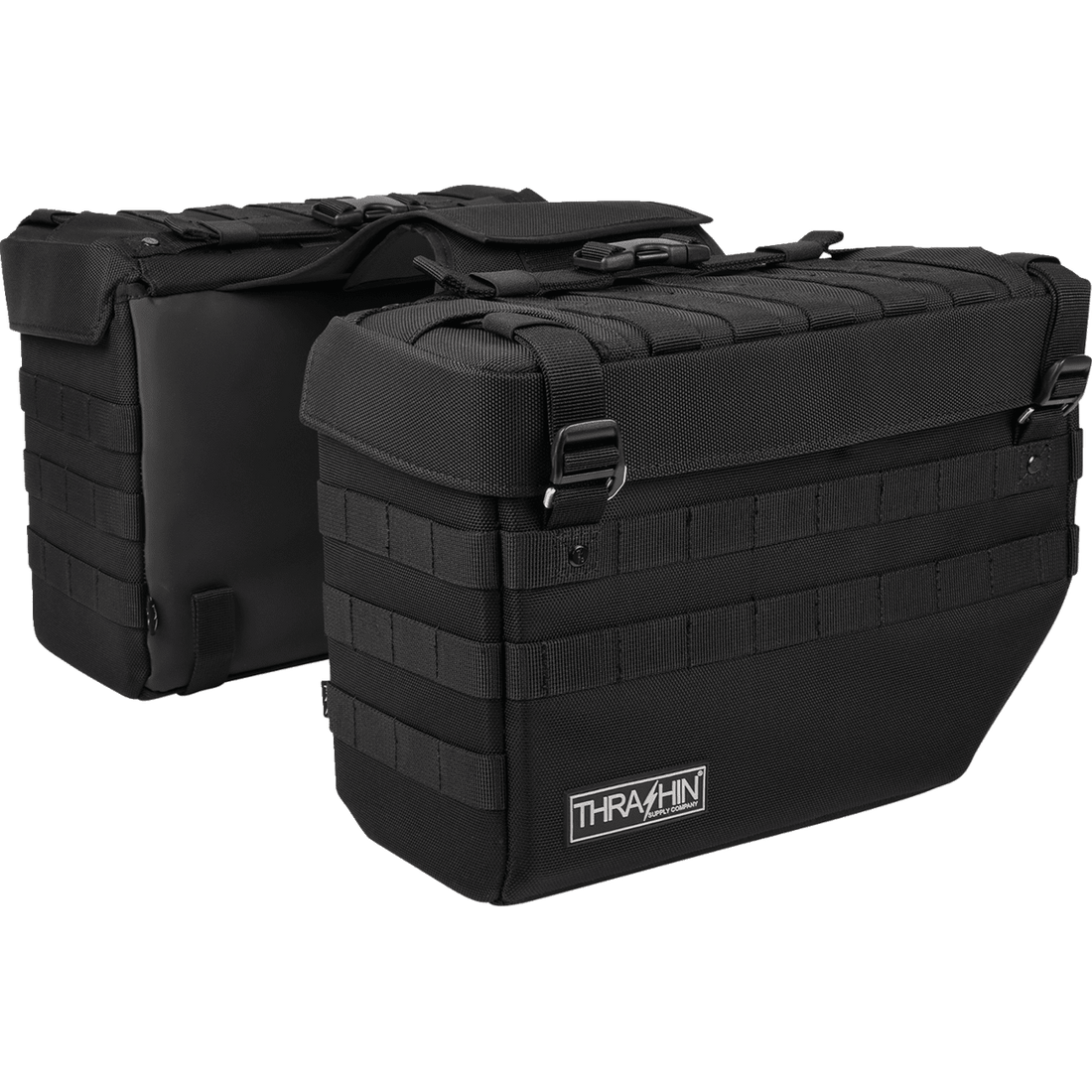 THRASHIN SUPPLY CO. Expedition Saddlebags Black TSB0008