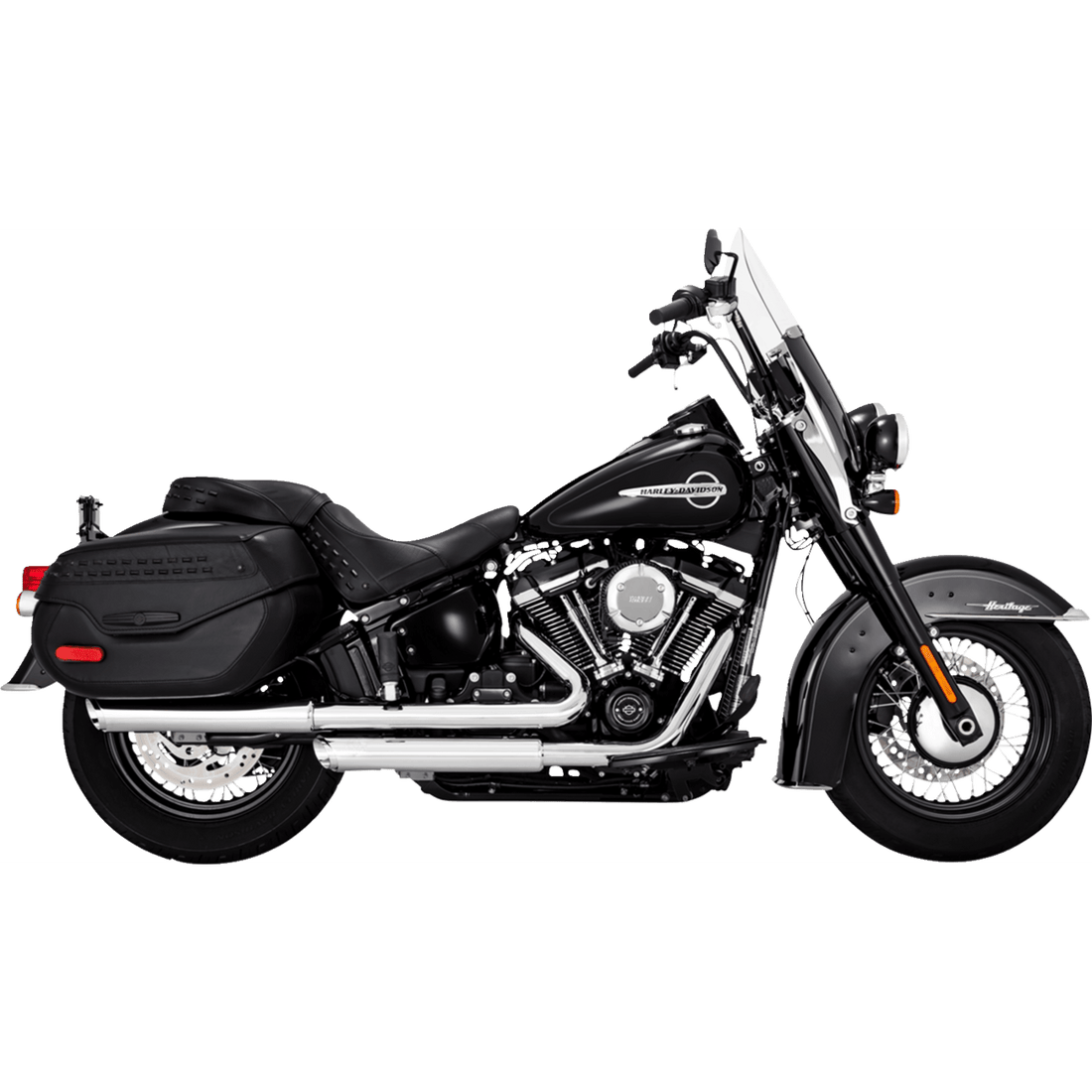 VANCE & HINES 3" Twin Slash Slip-On Muffler Chrome 16379