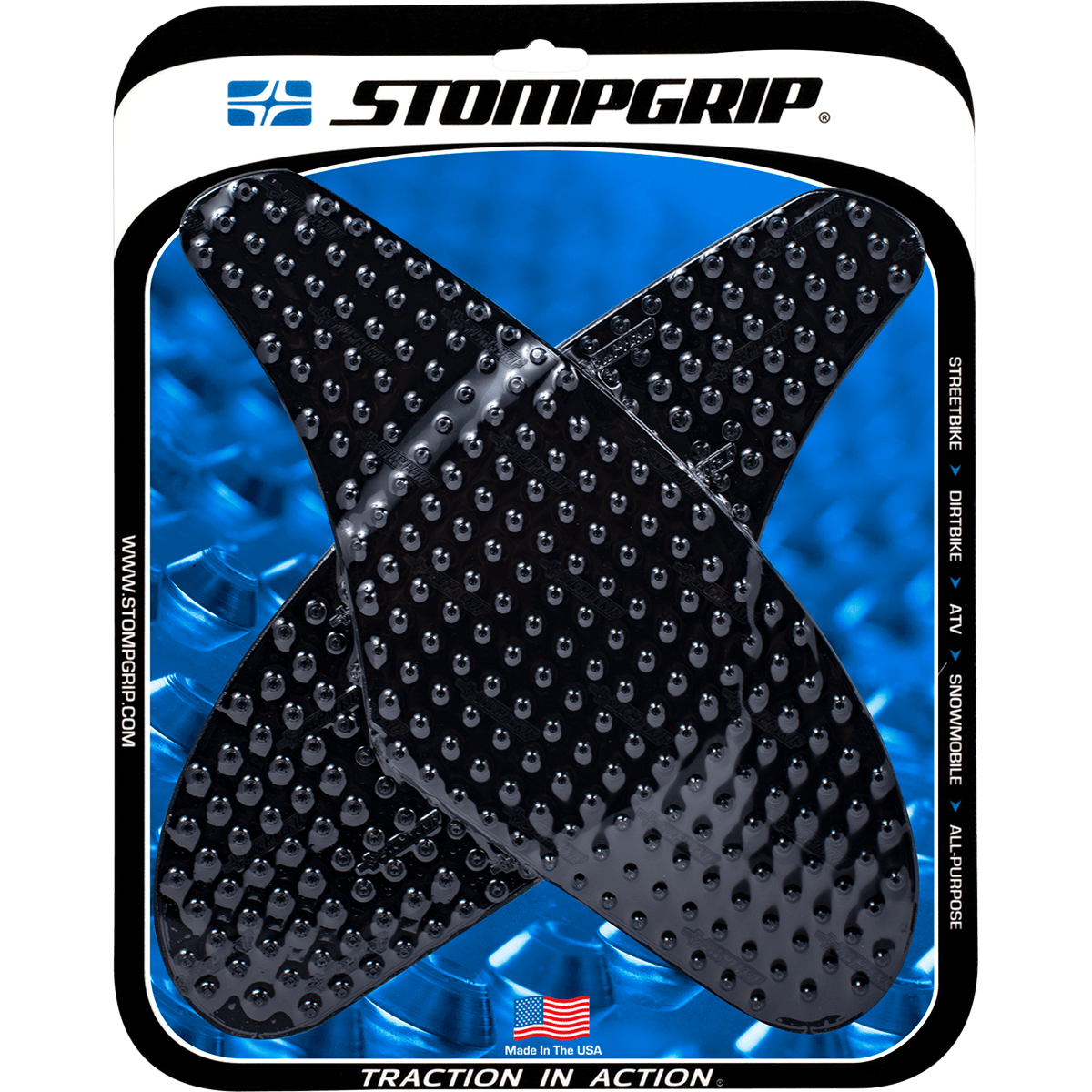 STOMPGRIP Traction Kit Black Kawasaki