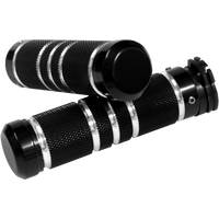 ACCUTRONIX Grips Knurled Grooved Black GR100KGN