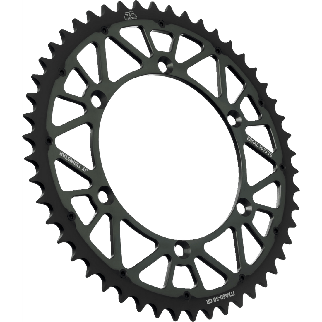 JT SPROCKETS Steel Rear Sprocket Graphite 50 Tooth