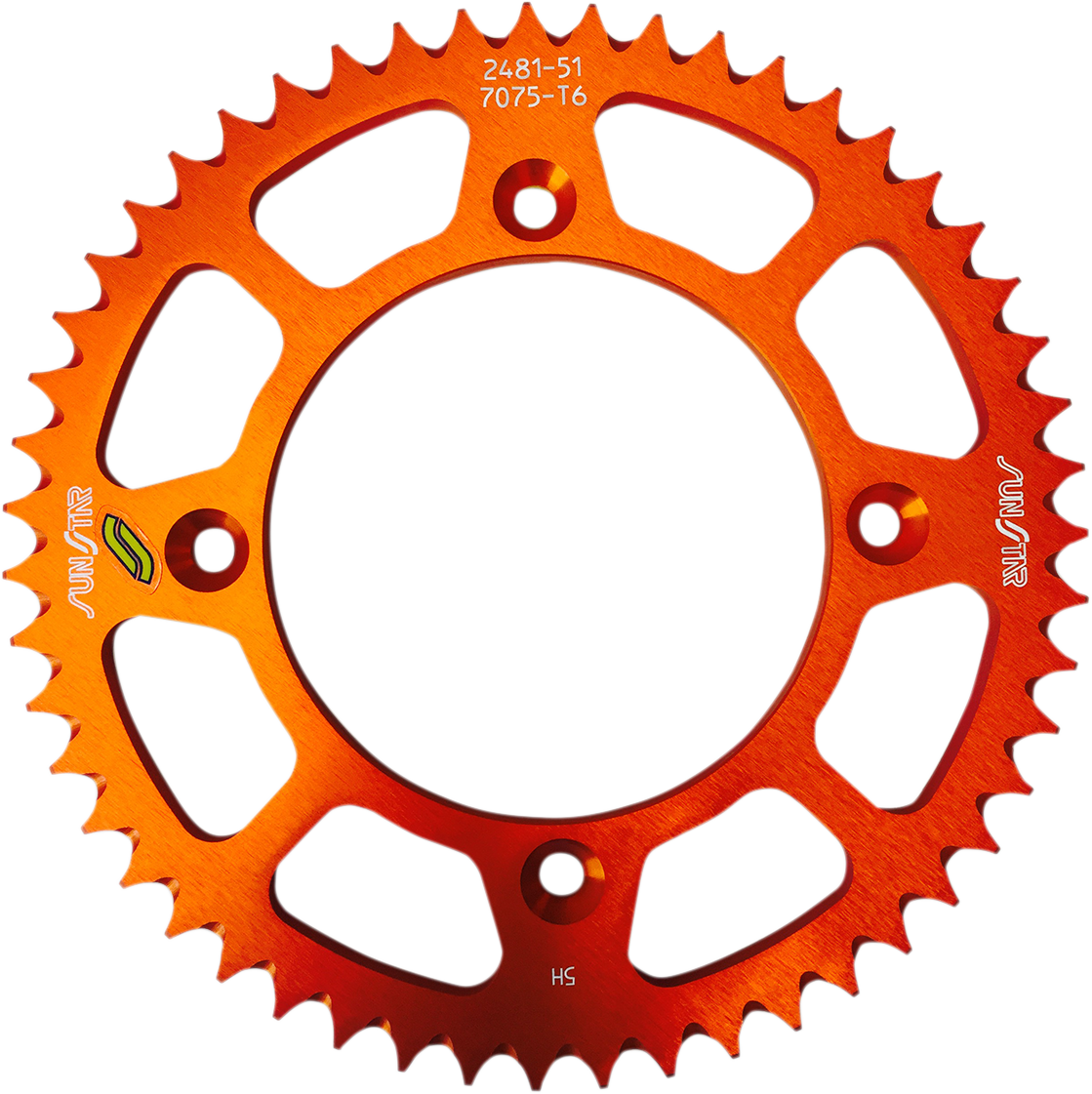 SUNSTAR SPROCKETS Rear Sprocket 51 Tooth Gas Gas/Husqvarna/KTM Works/Orange