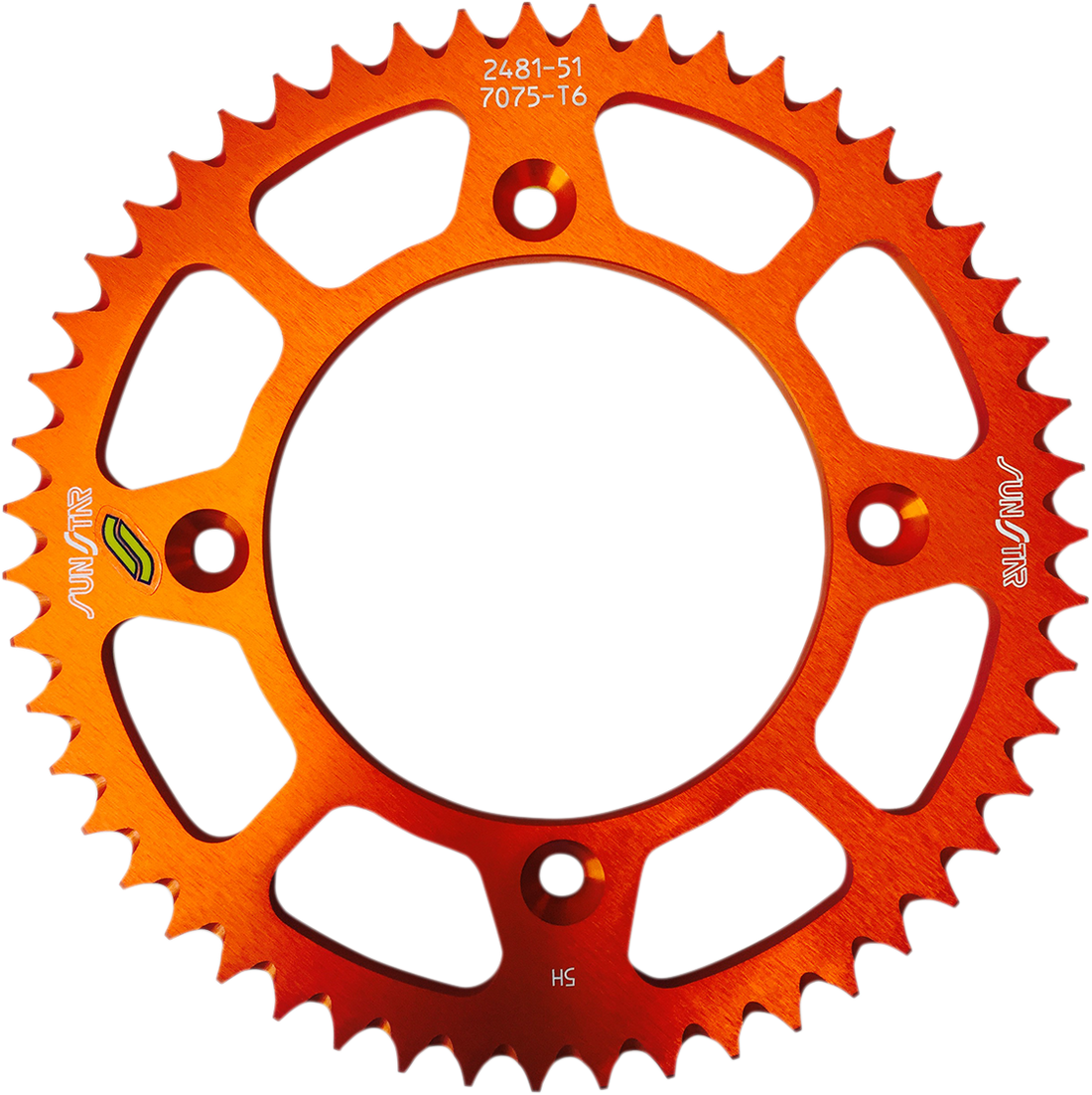 SUNSTAR SPROCKETS Rear Sprocket 51 Tooth Gas Gas/Husqvarna/KTM Works/Orange