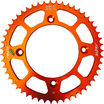 SUNSTAR SPROCKETS Rear Sprocket 51 Tooth Gas Gas/Husqvarna/KTM Works/Orange