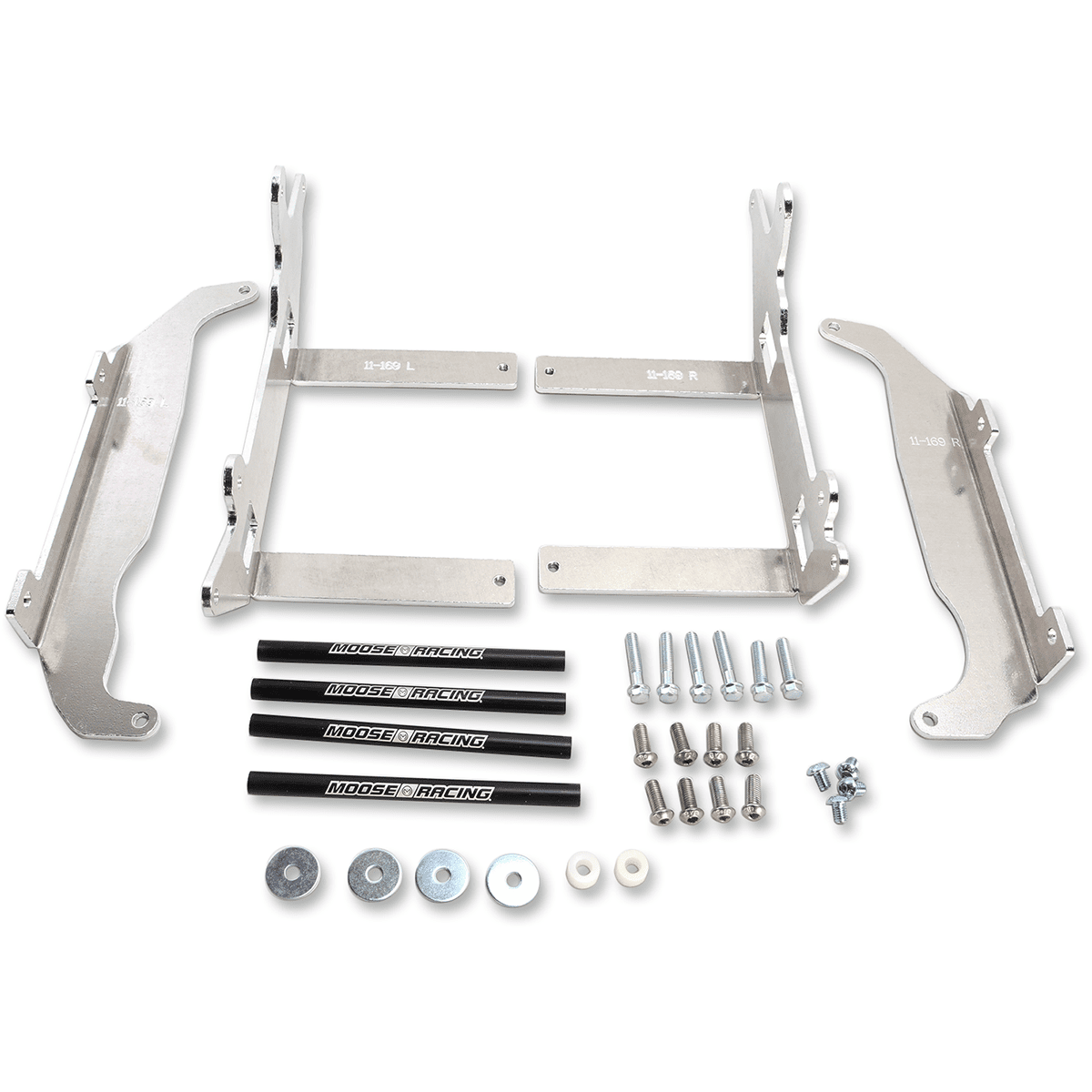 MOOSE RACING Radiator Braces Silver Honda